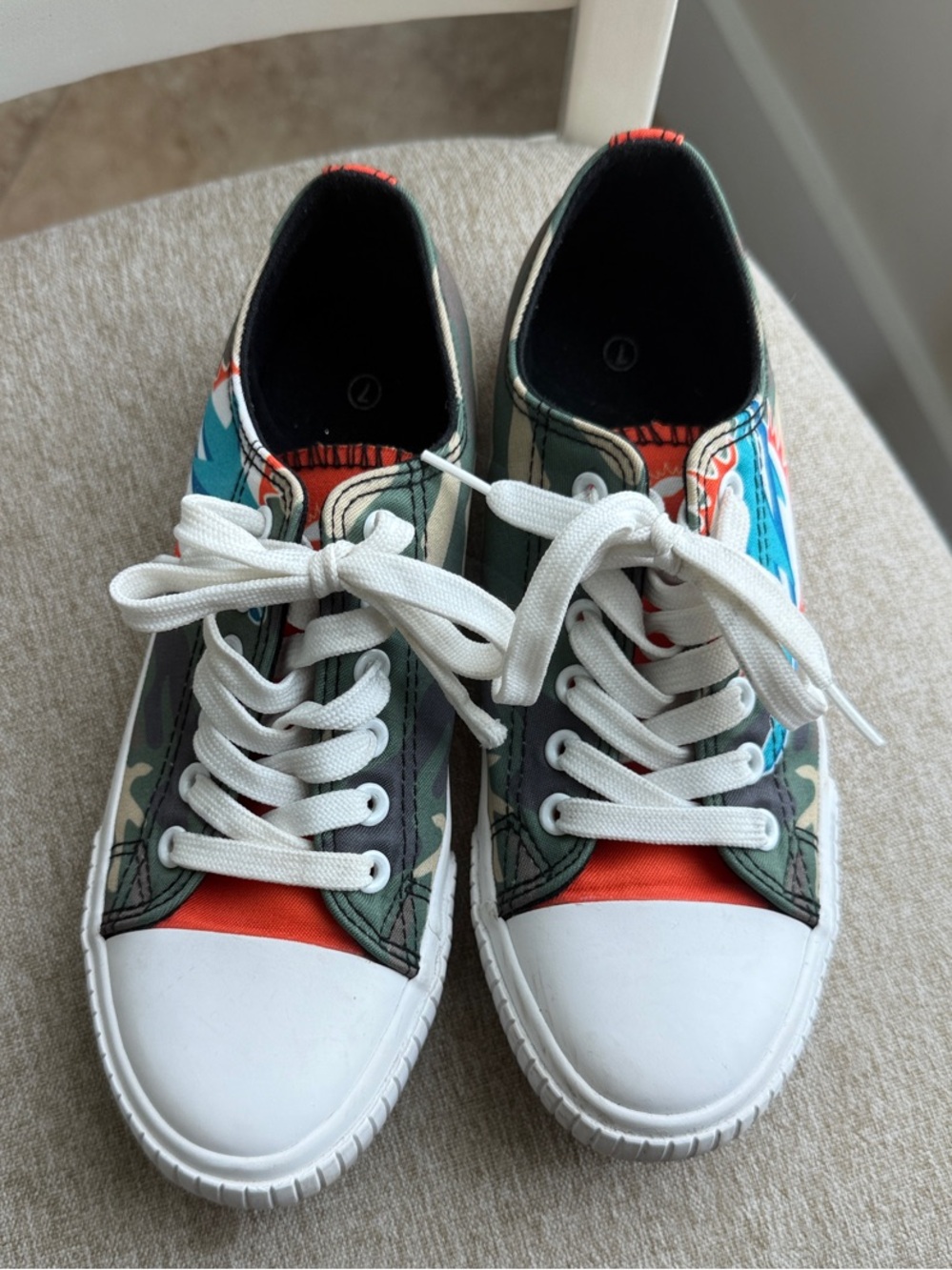 Women's Foco Miami Dolphins Lace-Up Athletic Sneakers Women’s 7